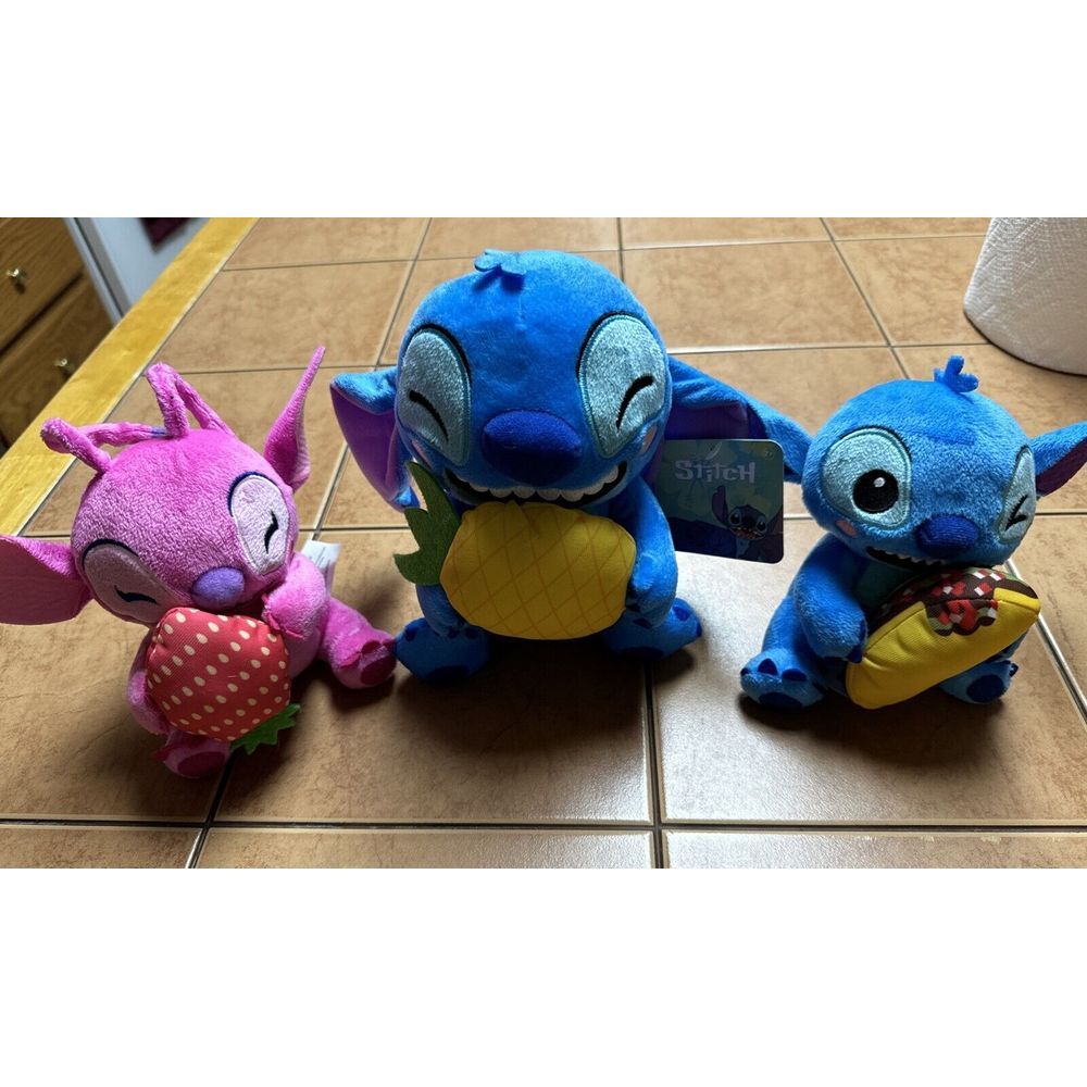 Disney Stitch Lot‎ of 3 Plush Stuffed Animal Toys from Lilo and Stitch